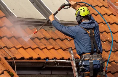 Démoussage et hydrofuge de toiture à Binges